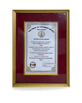2007Industry 2007Award from Naval Science and Technological Laboratory, Visakhapatnam.